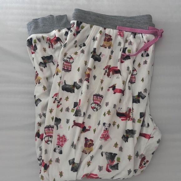 NWOT Fleece Matching Pajama Set Dog Print XL - Picture 4 of 5